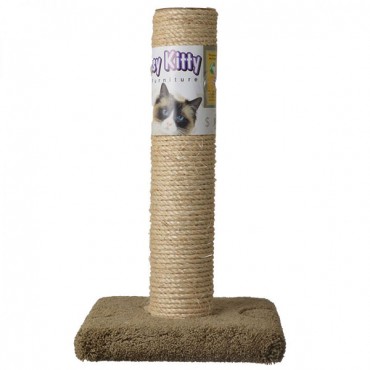 Classy Kitty Cat Sisal Scratching Post - 20 in. High - Assorted Colors