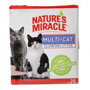 Nature's Miracle Multi-Cat Clumping Litter - 20 lbs