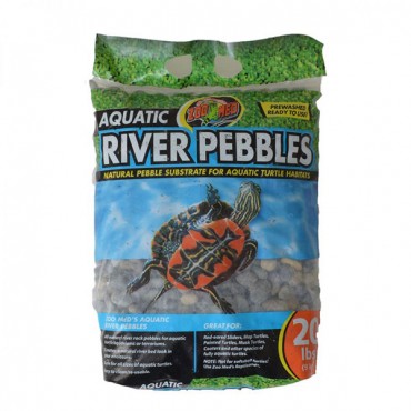 Zoo Med Aquatic River Pebbles - 20 lbs