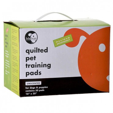 Lola Bean Quilted Pet Training Pads - 20 in. Long x 16 in. Wide - 50 Pack - 2 Pieces