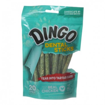 Dingo Dental Sticks for Tartar Control - 20 Pack - 4 Pieces