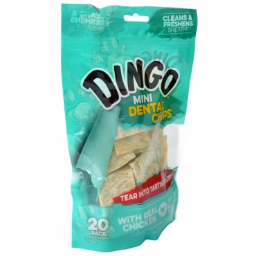 Dingo Dental Chips for Fresh Breath - 20 Pack - 2 Pieces