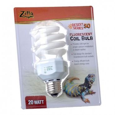 Zilla Desert UVB Coil Bulb - 20 Watts