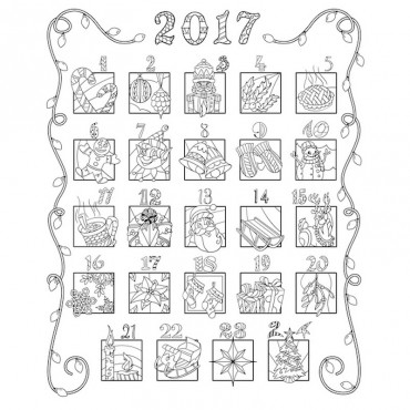 2017 Advent Coloring Calendar