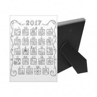 2017 Advent Coloring Calendar Mixed Numbers