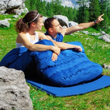 2 Person Waterproof Sleeping Bag With 2 Pillows
