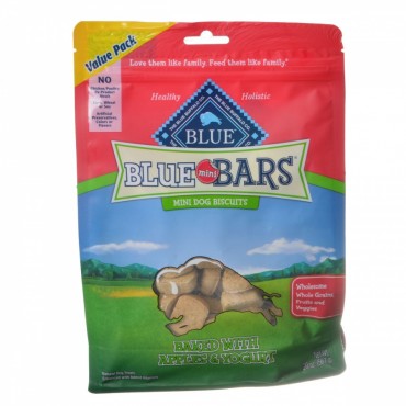 Blue Buffalo Blue Mini Bars Dog Biscuits - Baked with Apple and Yogurt - 20 oz