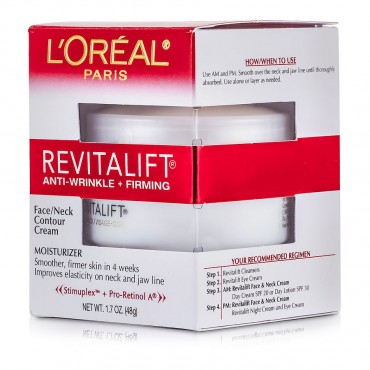L'Oreal - Revitalift Anti Wrinkle  Firming Face/ Neck Contour Cream 48g/1.7oz