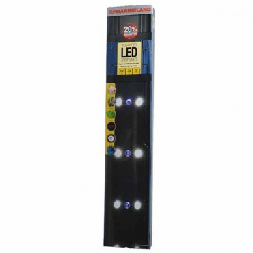 Marin eland Adjustable Double Bright LED Lighting System - 24 in. - 36 in. Wide - 600 Lu men - 8 White LED's and 4 Blue LED's
