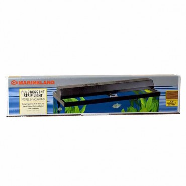 Marin eland Fluorescent Perfect-A-Strip Light - Black - 24 in. Fixture with 18 in. Long Bulb - 20 Gallons