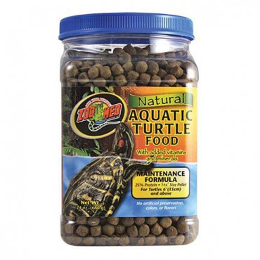 Zoo Med Natural Aquatic Turtle Food - Maintenance Formula - Pellets - 24 oz