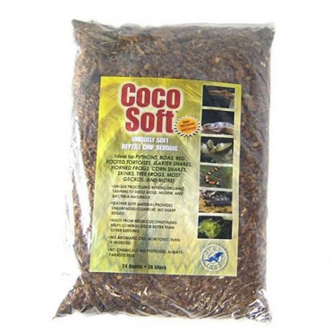 Carib Sea Coco Soft Coarse Chip Reptile Bedding - 24 Quarts