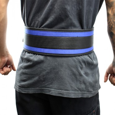 Last Punch® 4 in. Nylon Power Weight Lifting Belt / Back Support Belt Blue