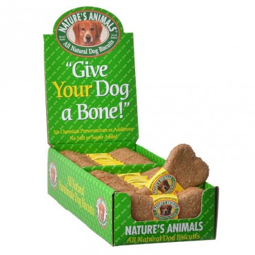 Natures Animals All Natural Dog Bone - Cheddar Cheese Flavor - 24 Pack