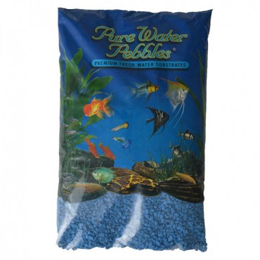 Pure Water Pebbles Aquarium Gravel - Heavenly Blue - 25 lbs - 3.1-6.3 mm Grain