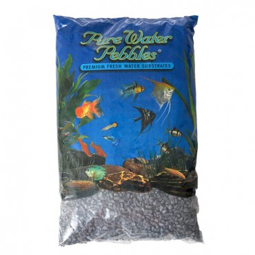 Pure Water Pebbles Aquarium Gravel - Black Frost - 25 lbs - 8.7-9.5 mm Grain