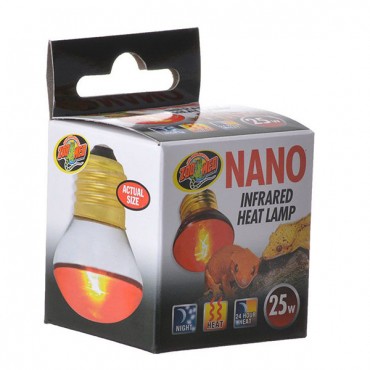 Zoo Med Nano Infrared Heat Lamp - 25 Watt - 2 Pieces