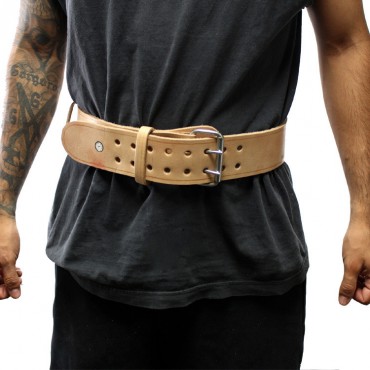 Last Punch 4 in. Unpadded Leather Weight Lifting Body Building Belt Gym Fitness all Sizes