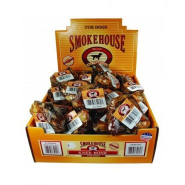 Smokehouse Treats Knee Bone - 25 Pack with Display Box