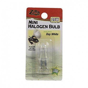 Zilla Mini Halogen Bulb - White - 25 W - 2 Pieces