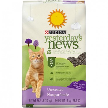 Purina Yesterday's News Soft Texture Cat Litter - Unscented - 26 lbs