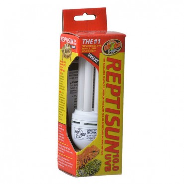 Zoo Med ReptiSun 10.0 UVB Mini Compact Fluorescent Replacement Bulb - 26 Watts - 6 in. Bulb