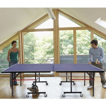 Removable Foldable Net Table Tennis Table With Locking Casters