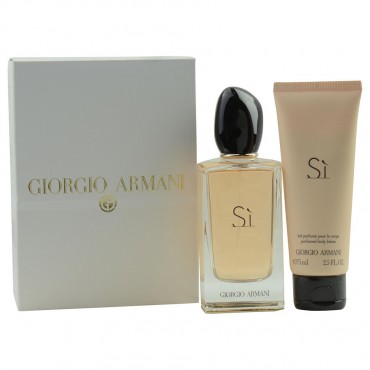 Armani Si - Eau De Parfum Spray 3.4 oz And Body Lotion 2.5 oz Travel Offer)