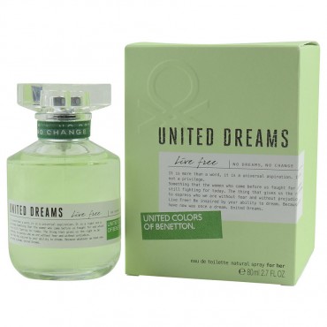 Benetton United Dreams Live Free - Eau De Toilette Spray 2.7 oz