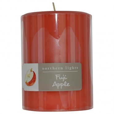 Fuji Apple - One Pillar Candle 3x4 Inch Burns 80 Hours