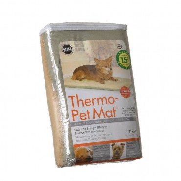 K and H Pet Products Thermo Heated Pet Mat - Sage - 28 Long x 14 Wide