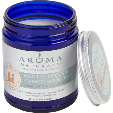 Mental Focus And Energy Booster Aromatherapy - One 3 X 3 Inch Jar Aromatherapy Candle