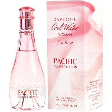 Cool Water Sea Rose Pacific Summer - Eau De Toilette Spray Limited Edition 3.4 oz