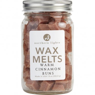 Warm Cinnamon Buns Scented - Simmering Fragrance Chips 8 oz Jar Containing 100 Melts