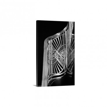 Art deco stairway metalwork, Two North Riverside Plaza, Chicago, Illinois Wall Art - Canvas - Gallery Wrap