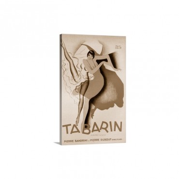 1920's France Tabarin Poster Wall Art - Canvas - Gallery Wrap