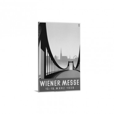Poster Advertisement For Wiener Messe Trade Fair Wall Art - Canvas - Gallery Wrap