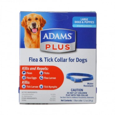 Adams Plus Flea and Tick Collar for Dogs - Large Dogs