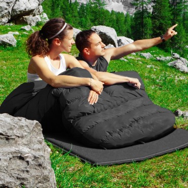 2 Person Waterproof Sleeping Bag With 2 Pillows