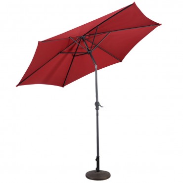 10 Ft. 6 Ribs Patio Umbrella With Crank