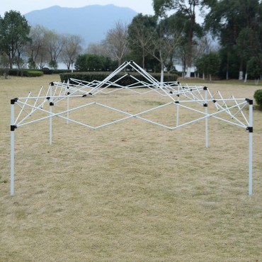 10 Ft. x 20 Ft. Total Iron Folding Wedding Tent With Cloth