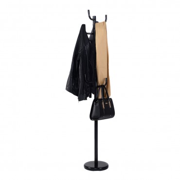 69 In. Metal Coat Rack Hat Stand Hangers