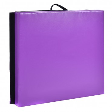 6 Ft. x 38 In. x 4 In. Purple Gymnastics Mat Two Folding Panel