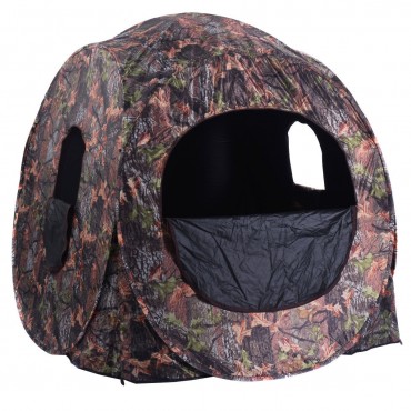 Portable Pop Up Ground Camo Blind Hunting Enclosure