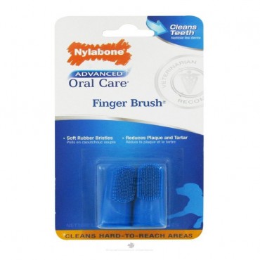 Nylabone Advanced Oral Care Finger Brush - 2 Pack