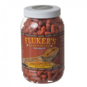 Flukers Bearded Dragon Diet for Adults - 3.4 oz - 2 Pieces