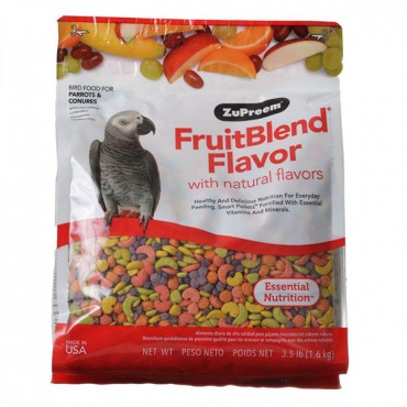 ZuPreem Fruit Blend Flavor Bird Food for Parrots and Conures - 3.5 lbs