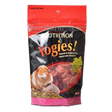 Ecotrition Yogies Guinea Pig Treats - Fruit Flavor with Vitamin C - 3.5 oz - 4 Pieces