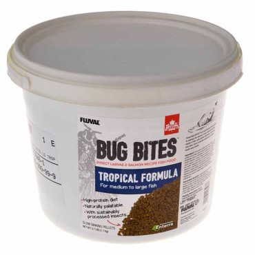 Flu val Bug Bites Tropical Formula Granules for Medium-Large Fish - 3.74 lbs