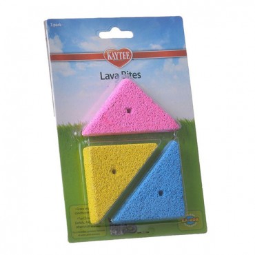 Kaytee Colored Lava Bites - 3 Pack - 4 Pieces